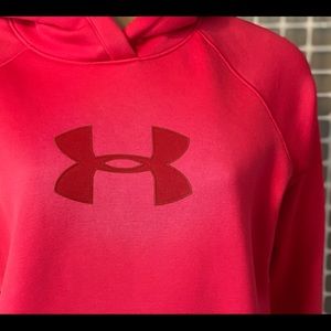 Red Under Armour hoodie